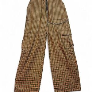 The Ragged Priest plaid chain punk grunge pants women's X